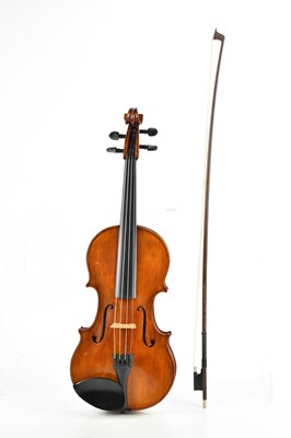 Lot 1511 - A full size English violin by John King Monk,...
