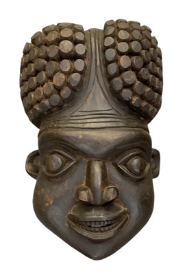 Lot 1058 - An African Bamileke or Bamum large carved...