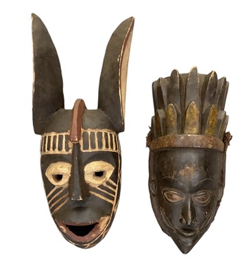Lot 1123 - A Nigerian Yoruba Gelede mask, height 37cm,...