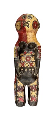 Lot 1119 - An African Kouyou Kuyu red, yellow and black...
