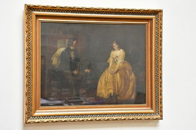 Lot 1710 - UNATTRIBUTED; a 19th century oil on canvas...