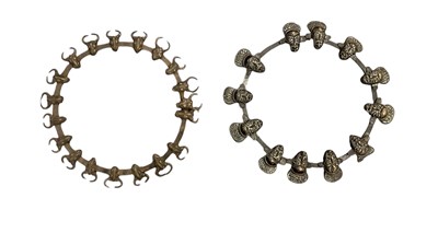 Lot 1037 - Two African Bamum/Bamileke necklaces, Cameroon,...