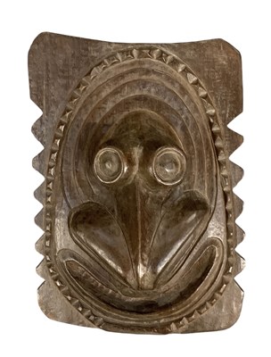 Lot 1102 - An African carved wooden Papua New Guinea wall...
