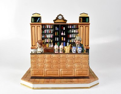Lot 195 - CAPODIMONTE; a model of a pharmacy or...