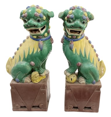 Lot 1181 - A large pair of early 20th century Chinese...