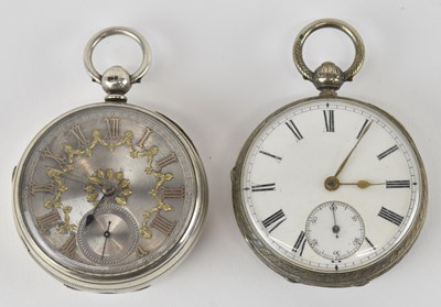 Lot 1680 - A Victorian hallmarked silver cased pocket...