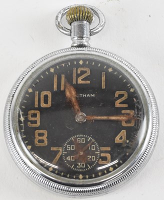 Lot 1681 - WALTHAM; a WWII military issue open face...