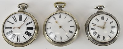 Lot 1682 - Three Victorian hallmarked silver cased pocket...