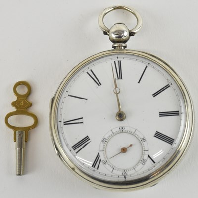 Lot 1692 - A Victorian hallmarked silver cased open face...