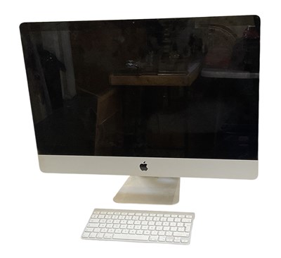 Lot 474 - An Apple iMac monitor and keyboard (2).
