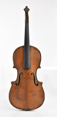 Lot 1572 - A full size German Maggini type violin, with...
