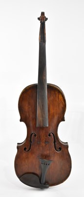 Lot 1573 - A full size violin with two-piece back length...