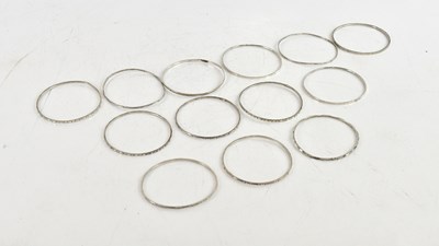 Lot 1751 - A collection of sterling silver and white...