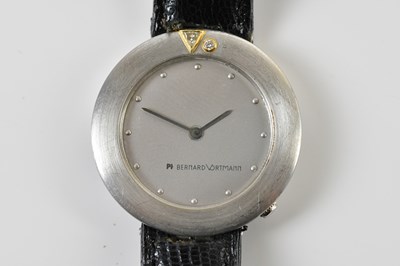 Lot 1866 - BERNARD VORTMANN; a brushed stainless steel...