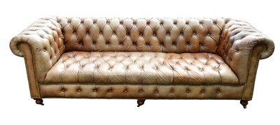 Lot 2470 - A large contemporary Chesterfield three-seater...