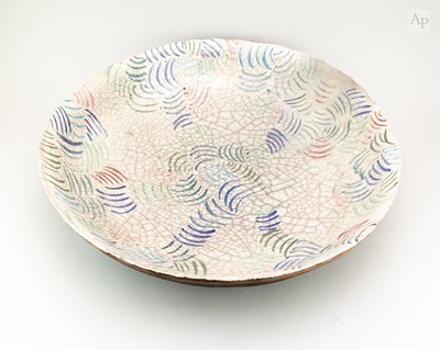 Lot 596 - ROGER PERKINS (born 1952); a monumental raku...