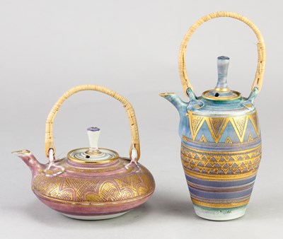 Lot 454 - MARY RICH (1940-2022); a miniature porcelain...
