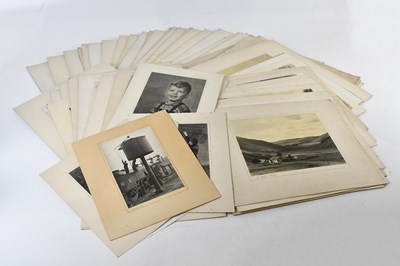 Lot 2671 - A collection of 55 mounted photographs,...