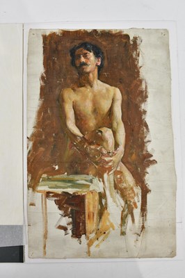 Lot 1704 - JOHN WILLIAM WHITELEY (1859-1936); oil on...
