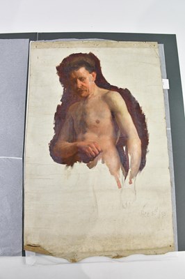 Lot 1706 - JOHN WILLIAM WHITELEY (1859-1936); oil on...