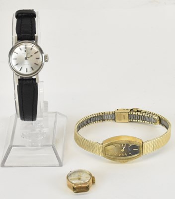 Lot 1701 - Three lady's vintage wristwatches including a...