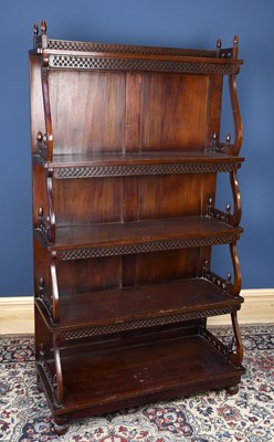 Lot 3034 - A Regency style mahogany five tier waterfall...
