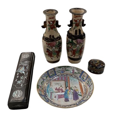 Lot 1197 - A pair of early 20th century Chinese crackle...