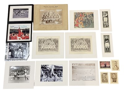 Lot 418 - FOOTBALL INTEREST; a quantity of pictures and...
