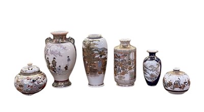 Lot 1178 - A Japanese Meiji period Satsuma vase,...