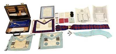 Lot 392 - MASONIC INTEREST; a quantity of Masonic...