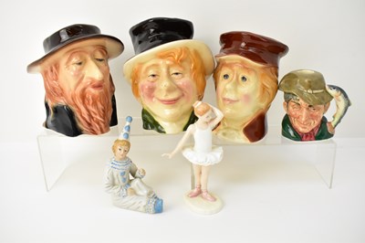 Lot 292 - Three Kingston Pottery Charles Dickens...