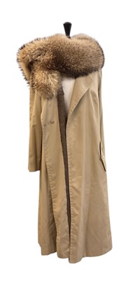 Lot 482 - AQUASCUTUM OF LONDON; a lady's fur collared...
