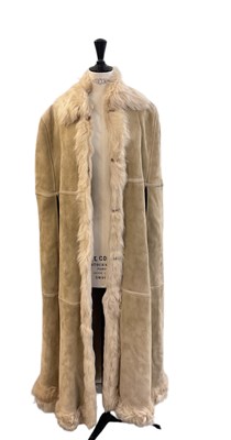 Lot 491 - A lady's cream fur cape.
