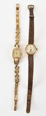 Lot 1665 - AVIA; a lady's 9ct yellow gold wristwatch on...