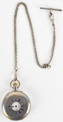 Lot 1671 - A late Victorian hallmarked silver half hunter...