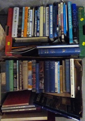 Lot 567 - Two boxes of books relating to the Royal Air Force