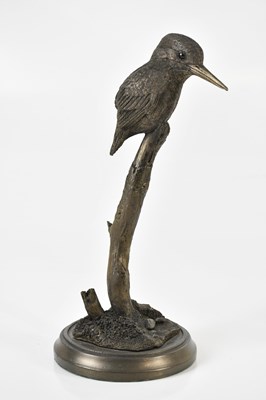 Lot 2697 - OSWALDO MERCHOR; a contemporary bronzed resin...