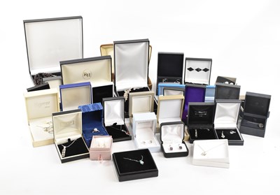 Lot 1716 - A collection of sterling silver jewellery and...
