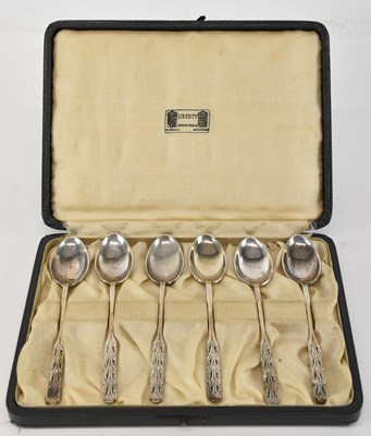 Lot 1313 - LIBERTY & CO; a cased set of six George V...