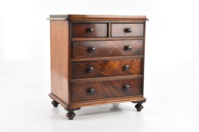 Lot 2519 - A Victorian mahogany specimen chest of two...