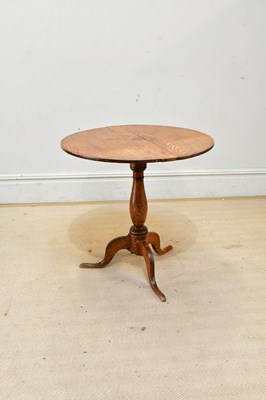 Lot 2288 - A Georgian oak tripod table, height 66cm,...