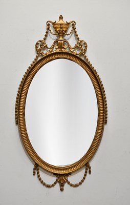 Lot 2221 - A Regency style gilt framed wall mirror, with...