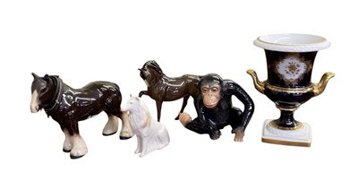 Lot 570 - BESWICK; a ceramic model of a horse, height...