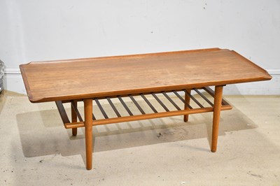 Lot 2200 - KUBIS; a mid century Danish teak long John...