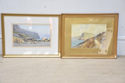 Lot 2952 - W STEPHENSON; watercolour, costal scene,...