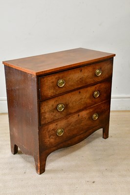 Lot 2355 - A 19th century cross banded mahogany...