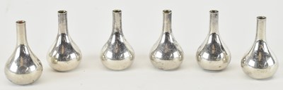 Lot 1342 - DANSK DESIGNS; a set of six Danish silver...