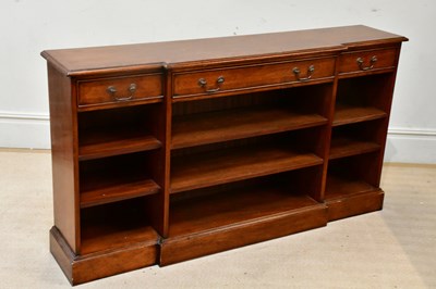 Lot 2466 - A reproduction mahogany breakfront...