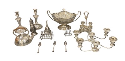 Lot 1225 - A quantity of silver plated items including...