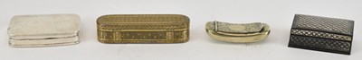 Lot 1287 - A 925 hallmarked silver snuff box, with hinged...